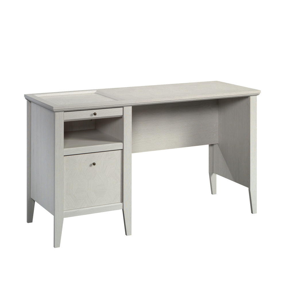 Larkin Ledge Single Pedestal Desk Glacier Oak