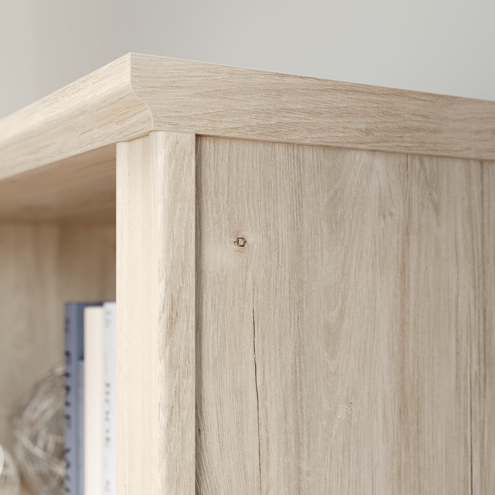 Sauder Hammond 2-Shelf Library Hutch for Cabinet, Chalk Oak Finish