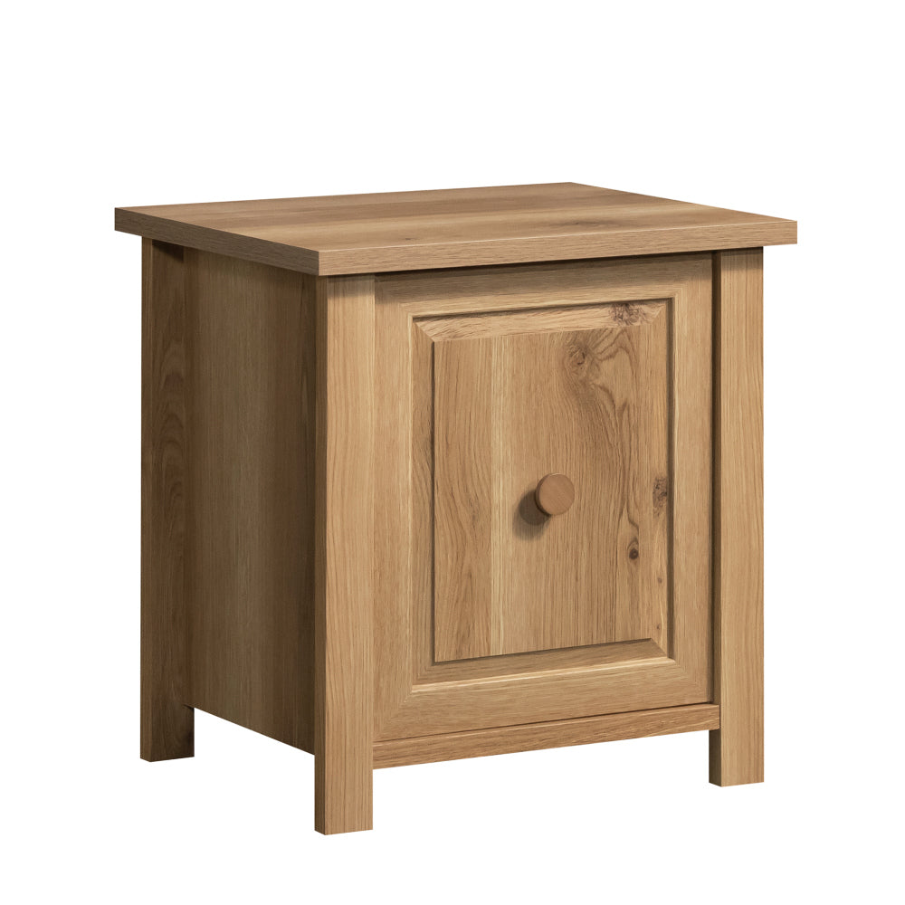 Hillmont Farm Country Nightstand with Door Timber Oak