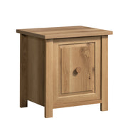 Hillmont Farm Country Nightstand with Door Timber Oak