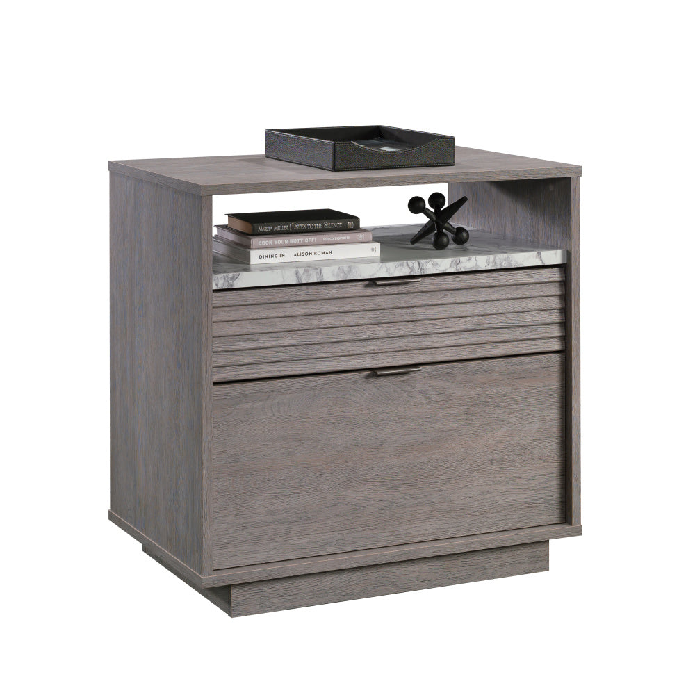 Sauder East Rock Engineered Wood Lateral File in Ashen Oak Finish