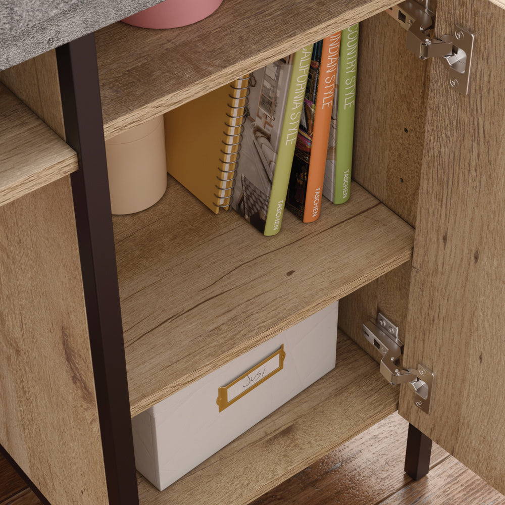 Sauder Market Commons Desk, Prime Oak Finish