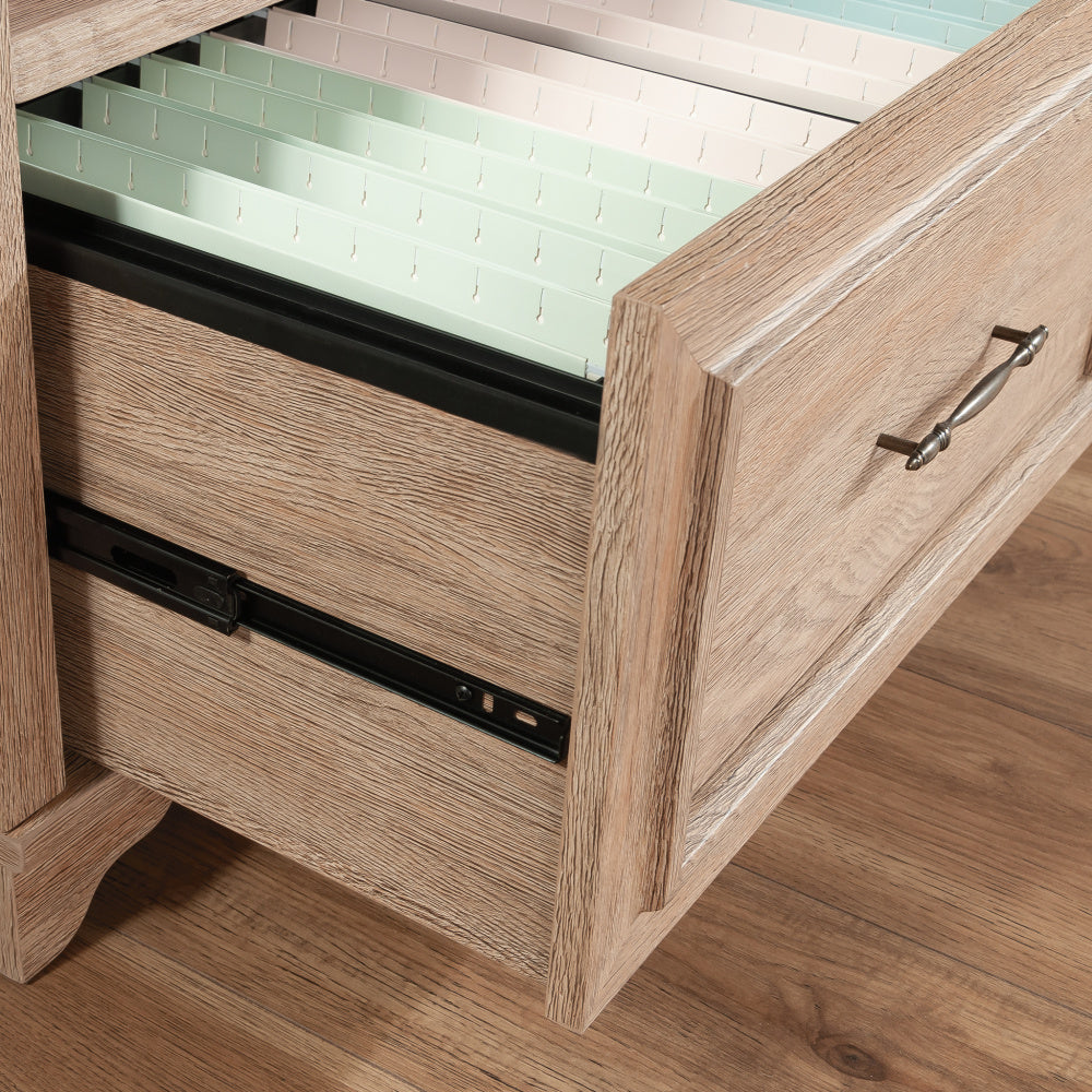 Rollingwood Bookcase with Drawer Brushed Oak
