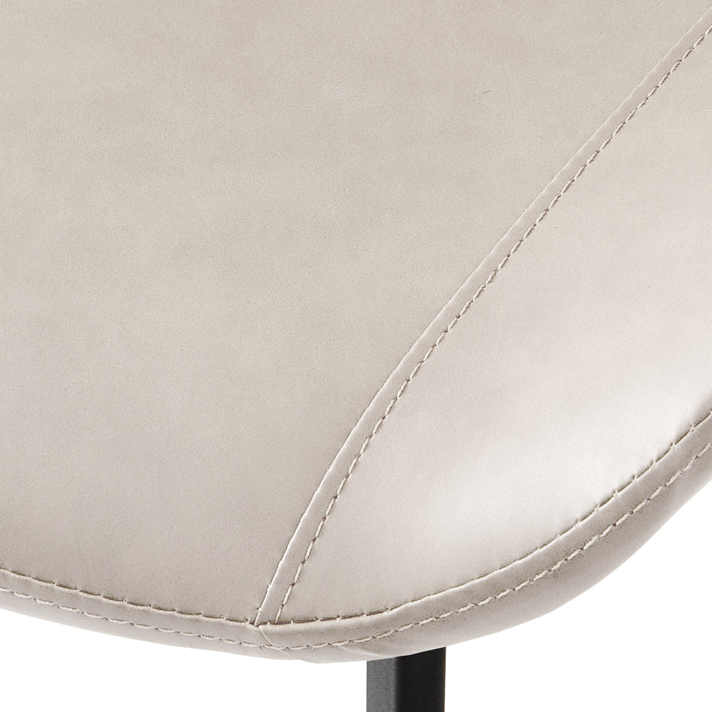 Dining Chairs 4PCS, Modern Kitchen & Dining Room Chairs, Upholstered Faux Leather Cushion Seat and Sturdy Metal Legs