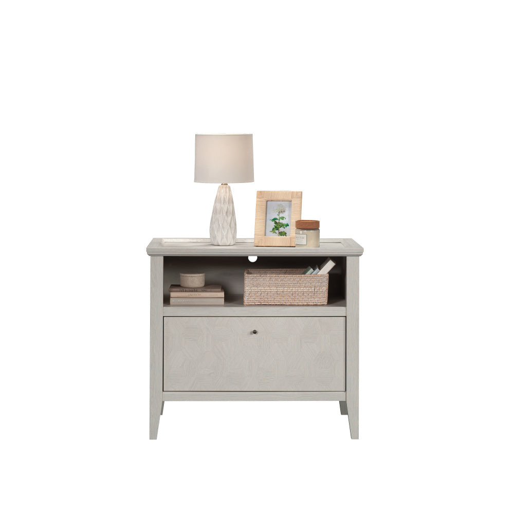 Sauder Larkin Ledge 1-Drawer Lateral File Cabinet, Glacier Oak Finish