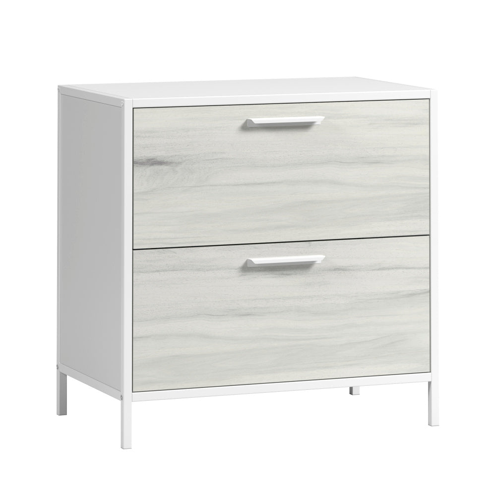 Sauder Boulevard Cafe 2-Drawer Lateral File Cabinet, White Finish