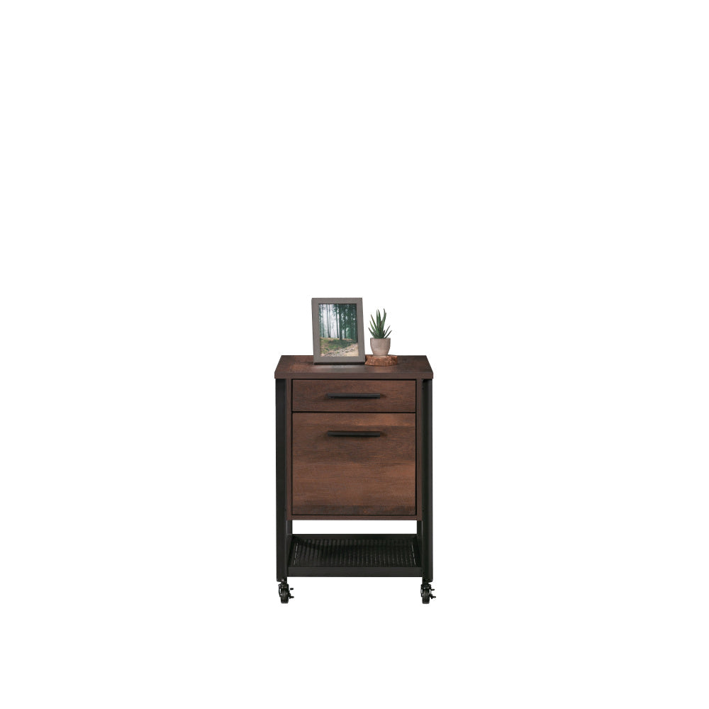 Sauder Briarbrook Mobile File, L: 17.95" x W: 20.32" x H: 26.58", Barrel Oak Finish