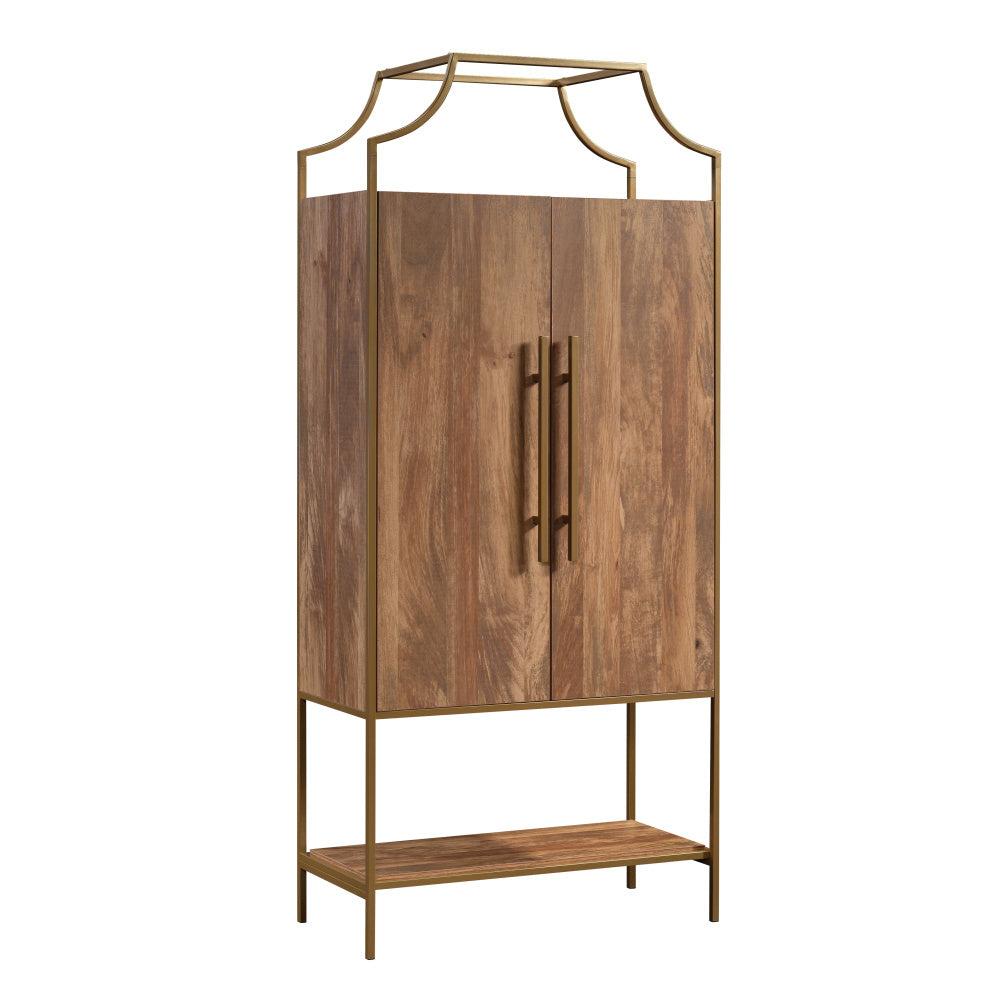 Sauder International Lux Cabinet in a Sindoori Mango Finish