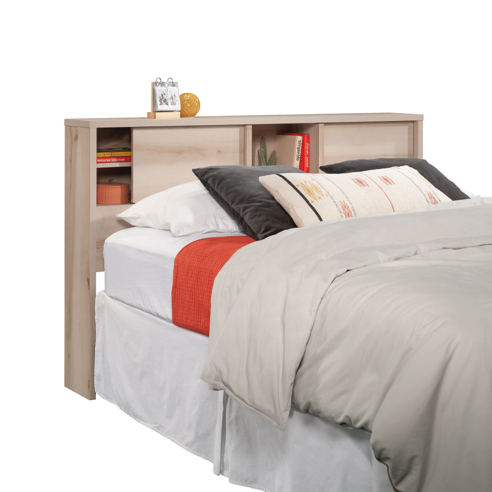 Full/Queen Bookcase Headboard, Brown finish