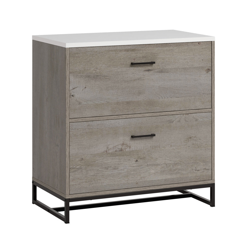 Sauder Tremont Row 2-Drawer Lateral File Cabinet, Mystic Oak Finish