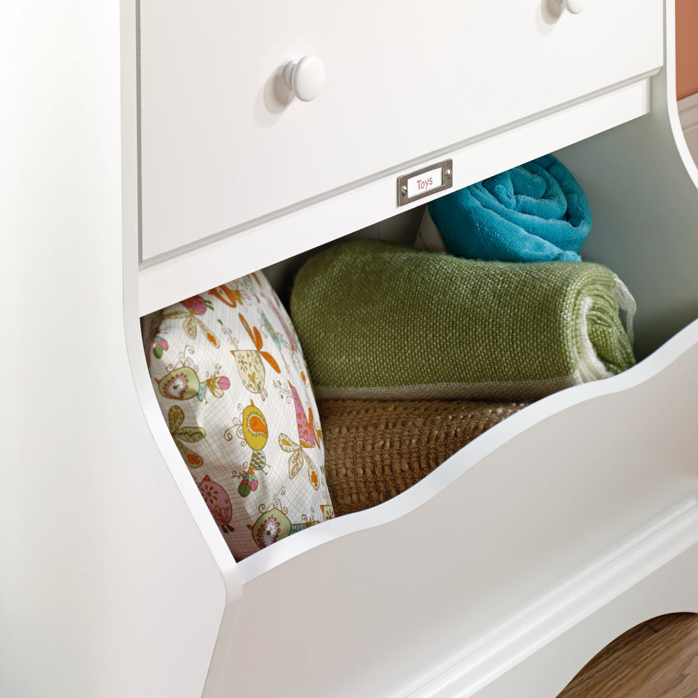 Sauder Pogo 3-Drawer Chest, 30.08", Soft White