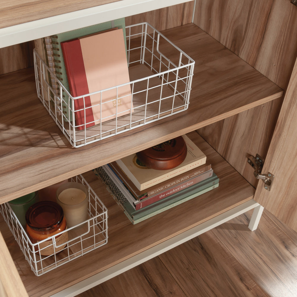 Nova Loft 5-Shelf Bookcase with Doors Kiln Acacia