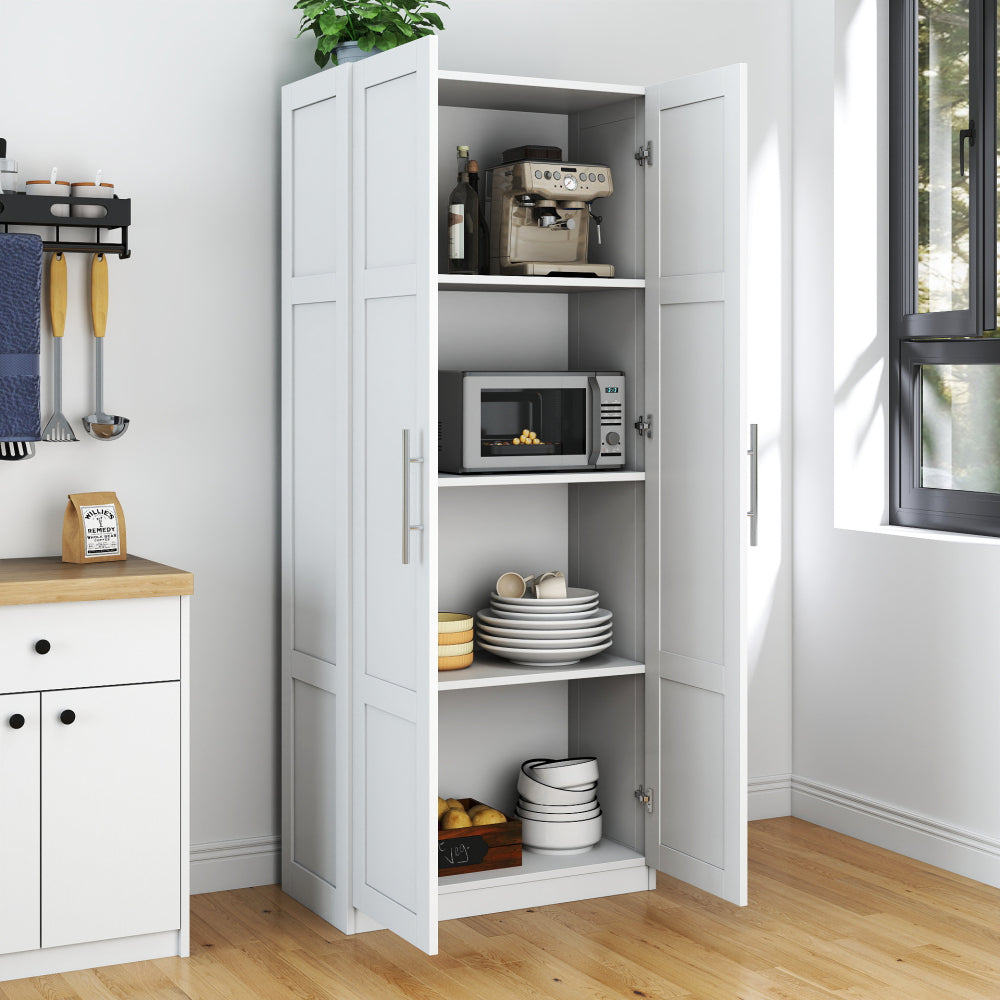 Pantry Cabinet, Kitchen Pantry Storage Cabinets with 2 Door and 3  Shelves,  Pantry Storage Cabinet, Cupboard for Kitchen, Dining Room and Living Room.