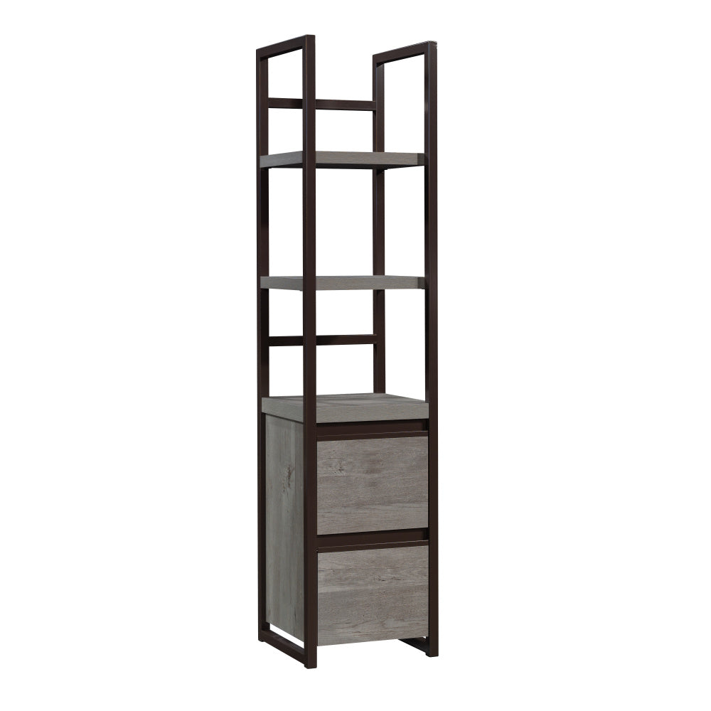 Manhattan Gate 2-Shelf Narrow Bookcase Mystic Oak