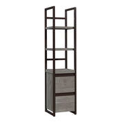 Manhattan Gate 2-Shelf Narrow Bookcase Mystic Oak