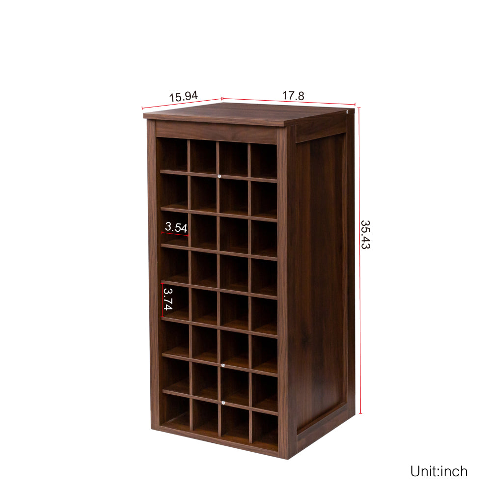 brown walnut color modular 32  wine bar cabinet Buffet Cabinet