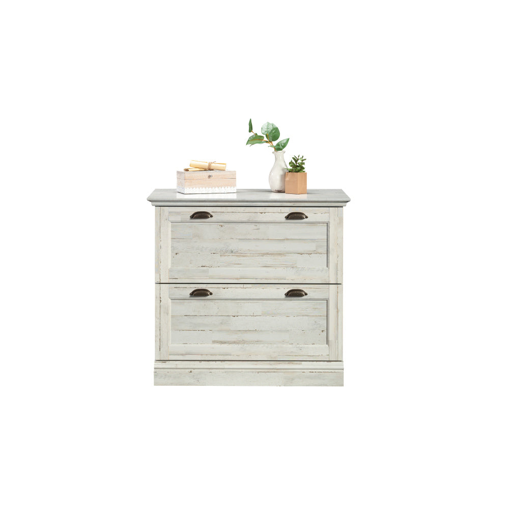 Sauder Barrister Lane Lateral File, White Plank Finish
