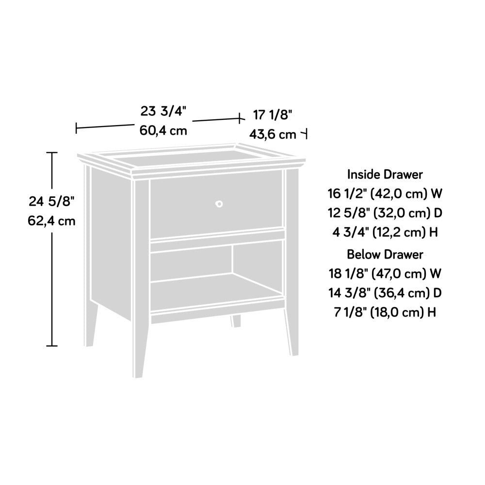 Larkin Ledge 1-Drawer Night Stand Glacier Oak