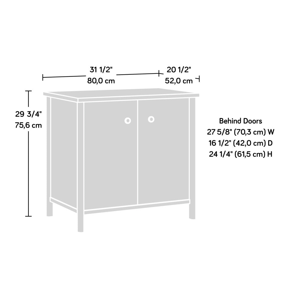 Sauder Whitaker Point Storage Cabinet, L: 31.5" x W: 20.47" x H: 29.76", Natural Maple Finish