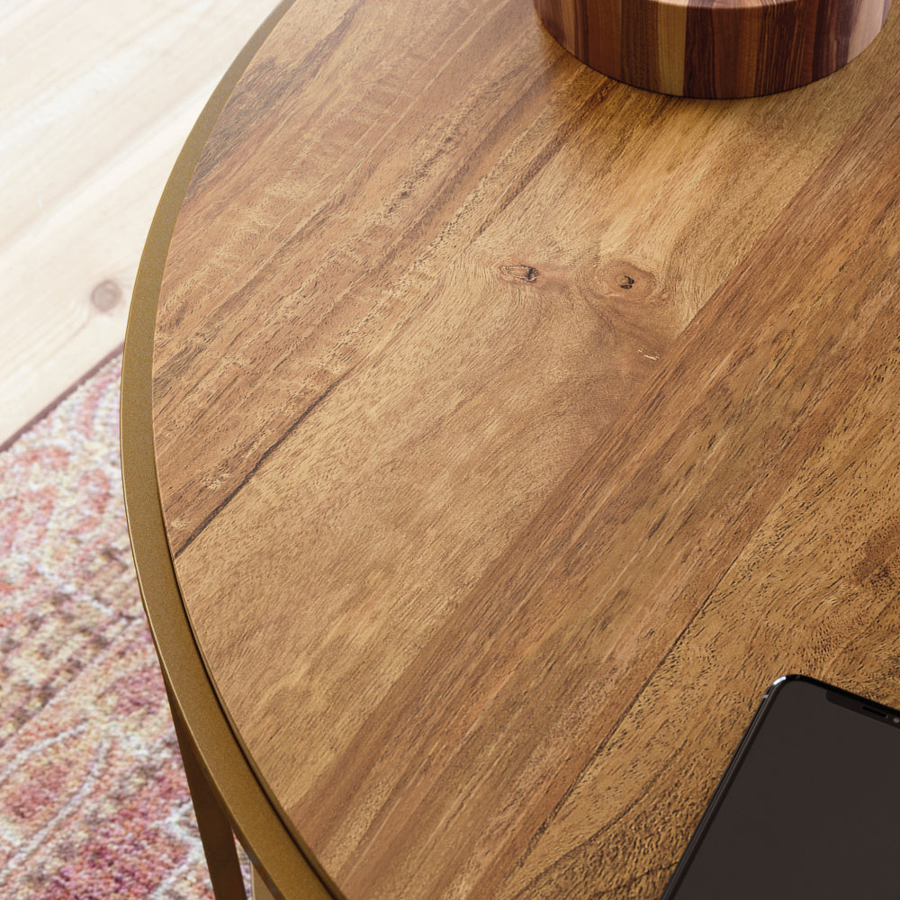 International Lux Round Coffee Table Sindoori Mango