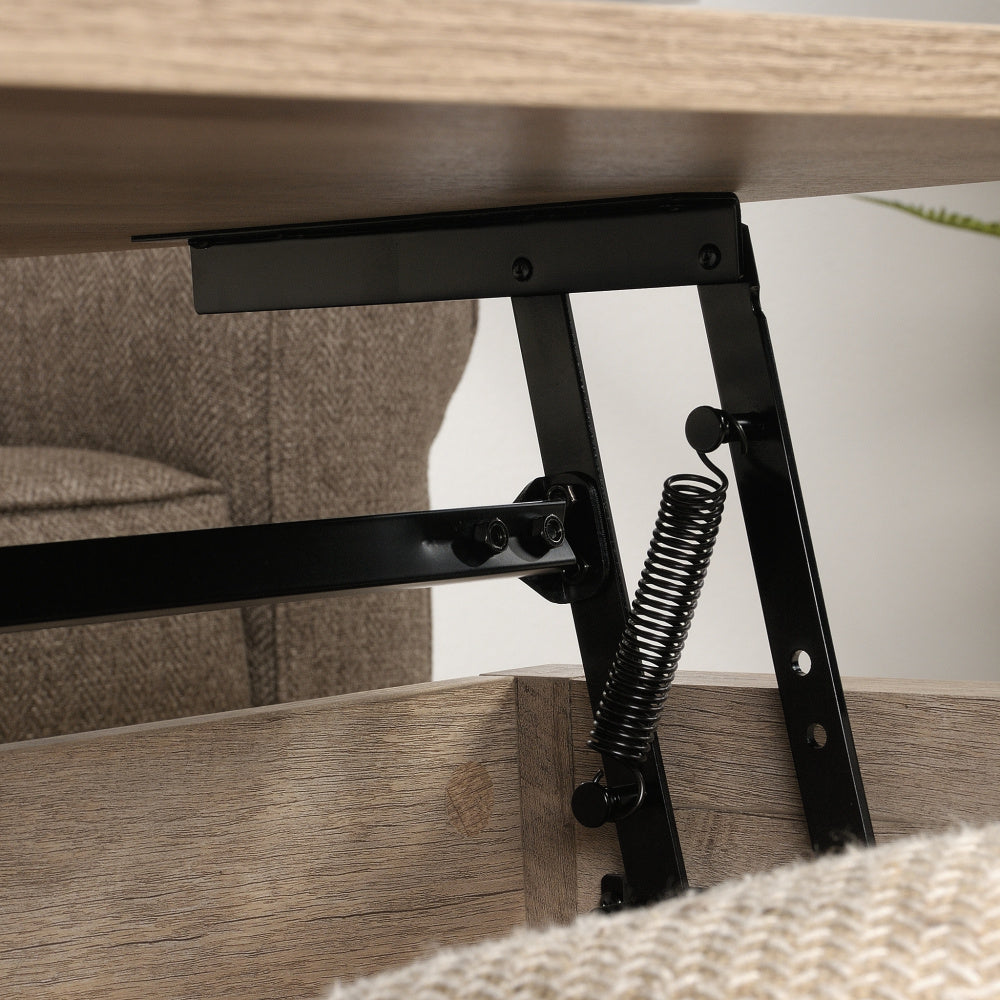 Sauder Bridge Acre Lift Top Coffee Table, Lintel Oak Finish