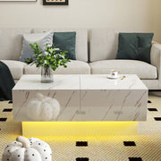 Coffee Table with Sliding Tabletop, Center Table with Hidden Storage Compartment, Extendable Table  for Living Room