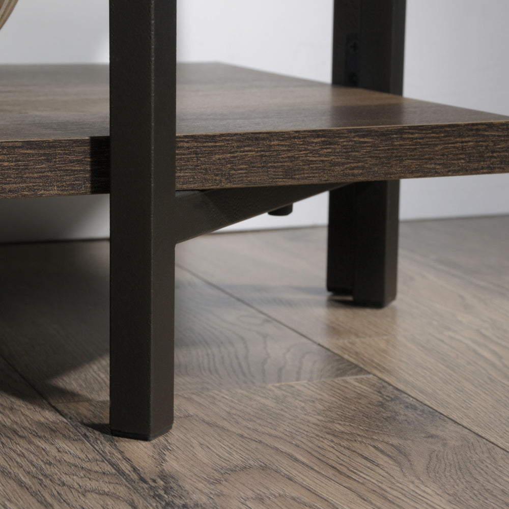 North Avenue Modern Credenza TV Stand Smoked Oak