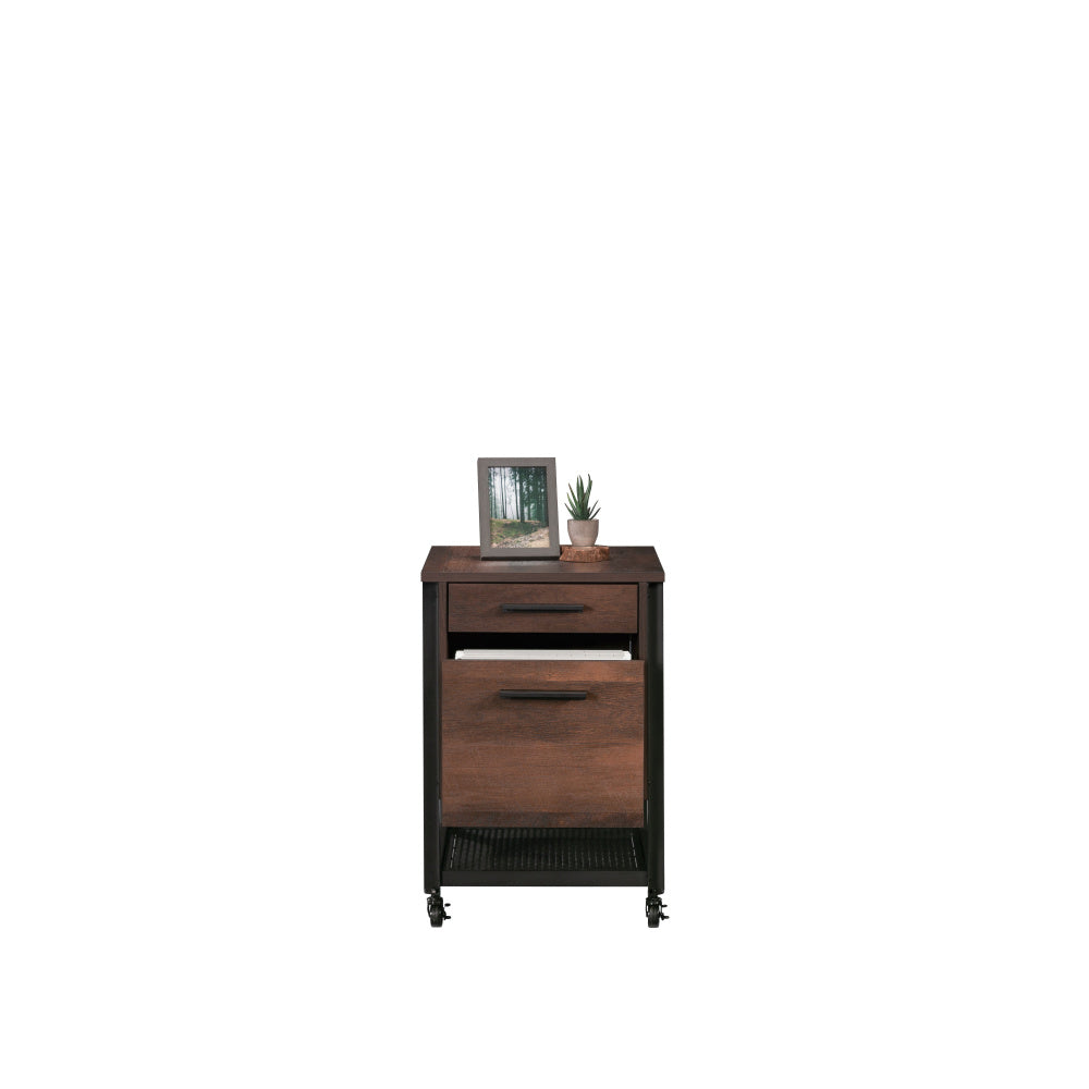 Sauder Briarbrook Mobile File, L: 17.95" x W: 20.32" x H: 26.58", Barrel Oak Finish