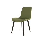 Dining Chairs 4PCS, Modern Kitchen & Dining Room Chairs, Upholstered Faux Leather Cushion Seat and Sturdy Metal Legs