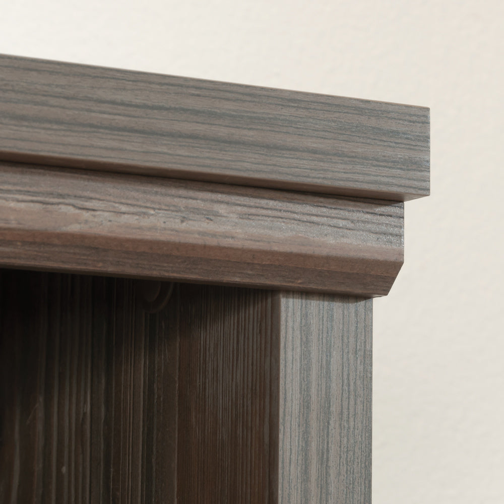 Aspen Post 2-Shelf Library Hutch Pebble Pine