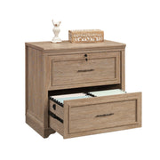 Sauder Rollingwood Lateral File, L: 31.5" x W: 20.0" x H: 29.76", Brushed Oak Finish