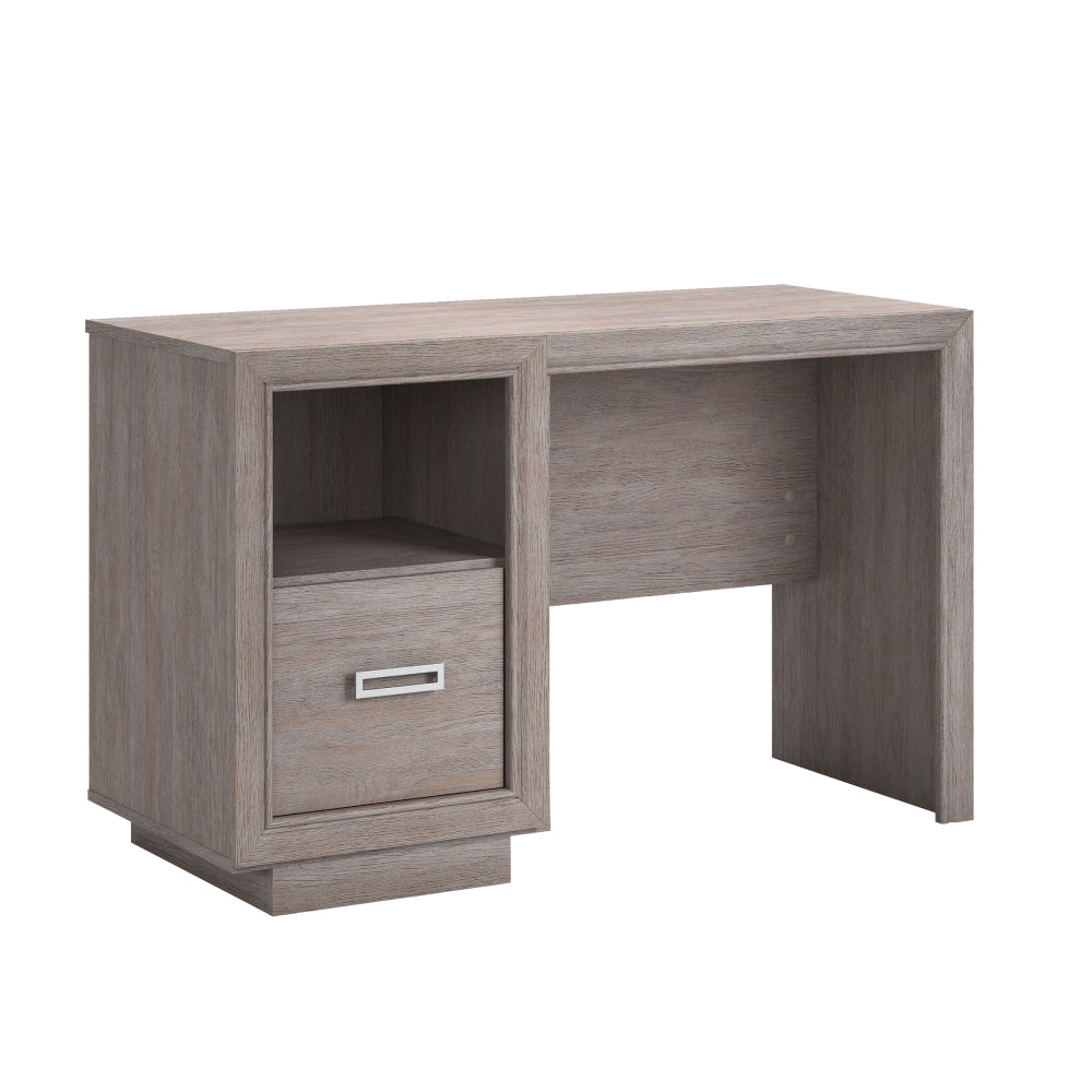 Sauder Hayes Garden Desk with File Drawer, Ashen Oak Finish