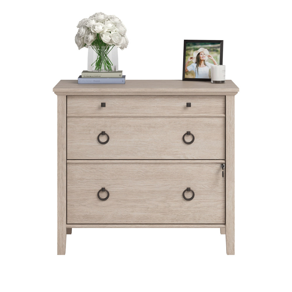 Sauder East Adara Lateral File, Cascade Oak Finish