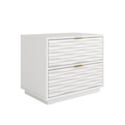 Sauder Morgan Main 2 Drawer Side Table, White Finish