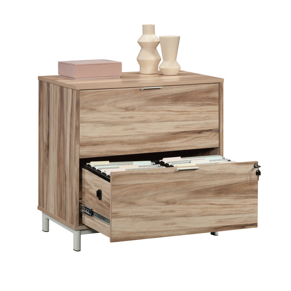 Portage Park Commercial Office File Cabinet, L: 30.35" x W: 19.45" x H: 29.76", Kiln Acacia Finish