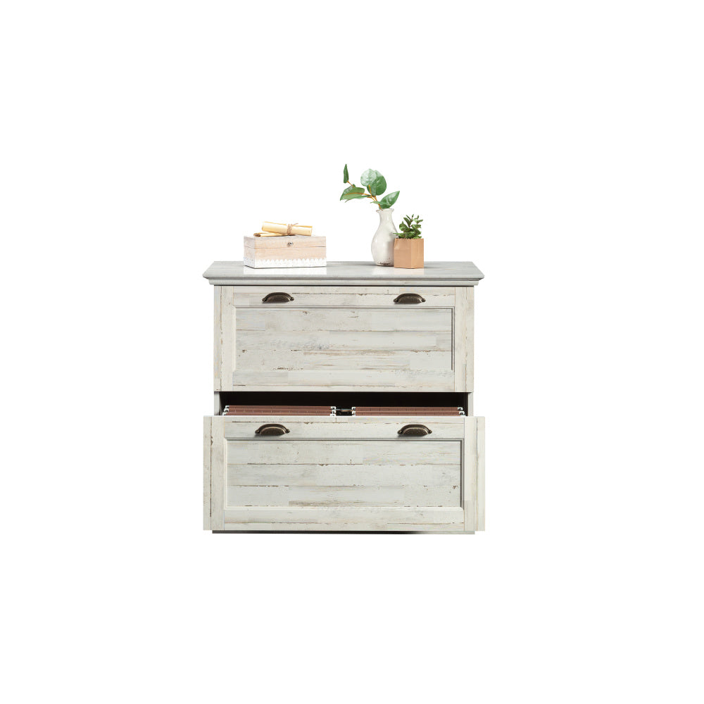 Sauder Barrister Lane Lateral File, White Plank Finish