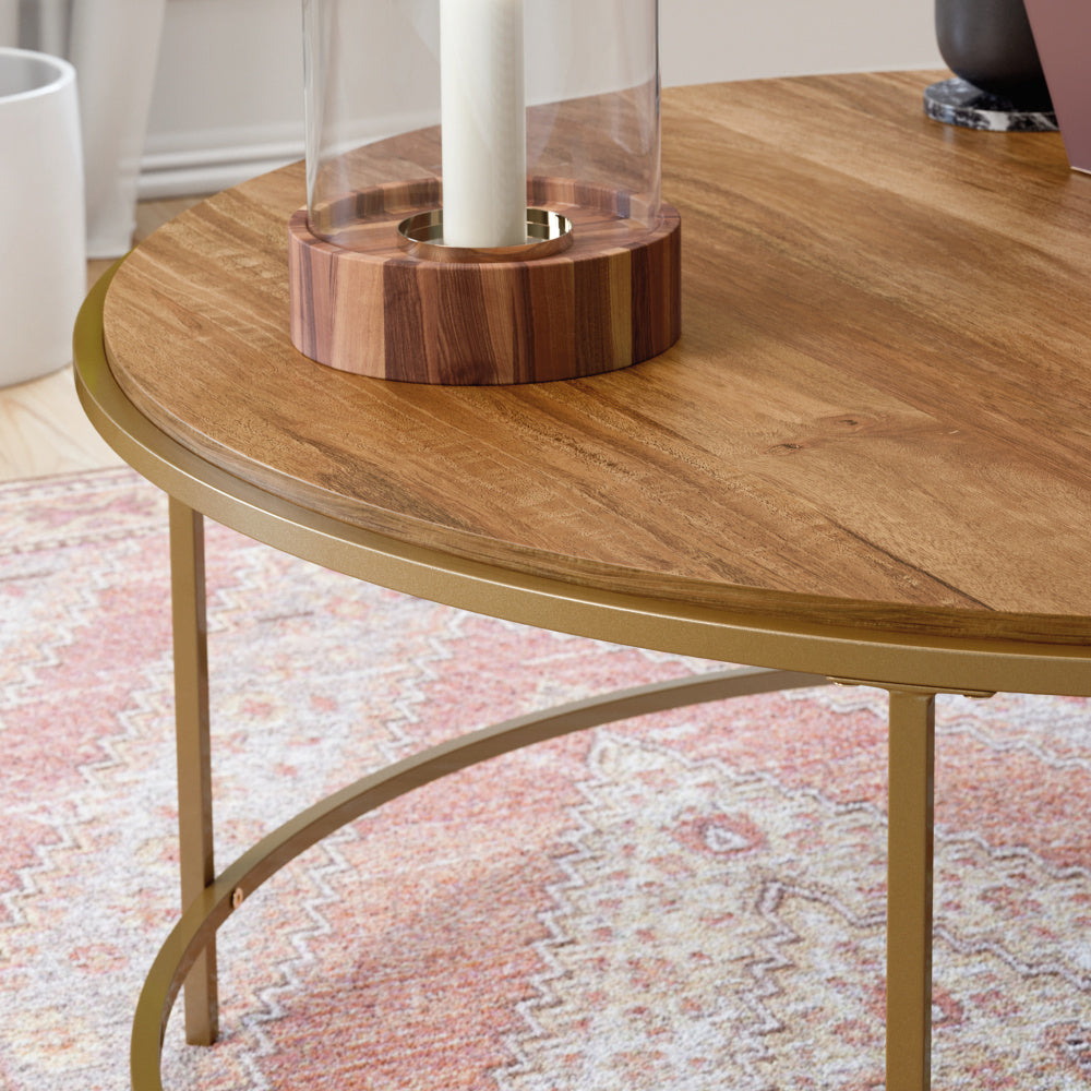 International Lux Round Coffee Table Sindoori Mango