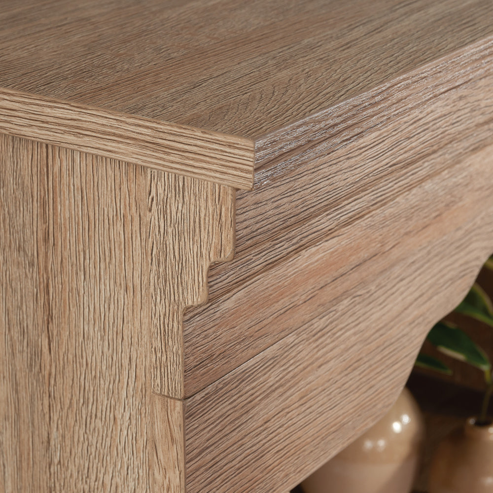 Rollingwood Bookcase with Drawer Brushed Oak