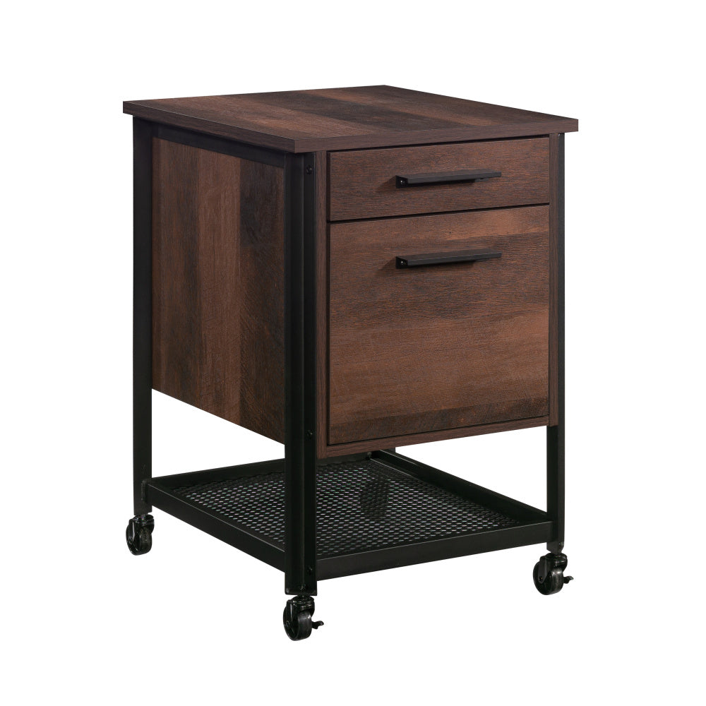 Sauder Briarbrook Mobile File, L: 17.95" x W: 20.32" x H: 26.58", Barrel Oak Finish