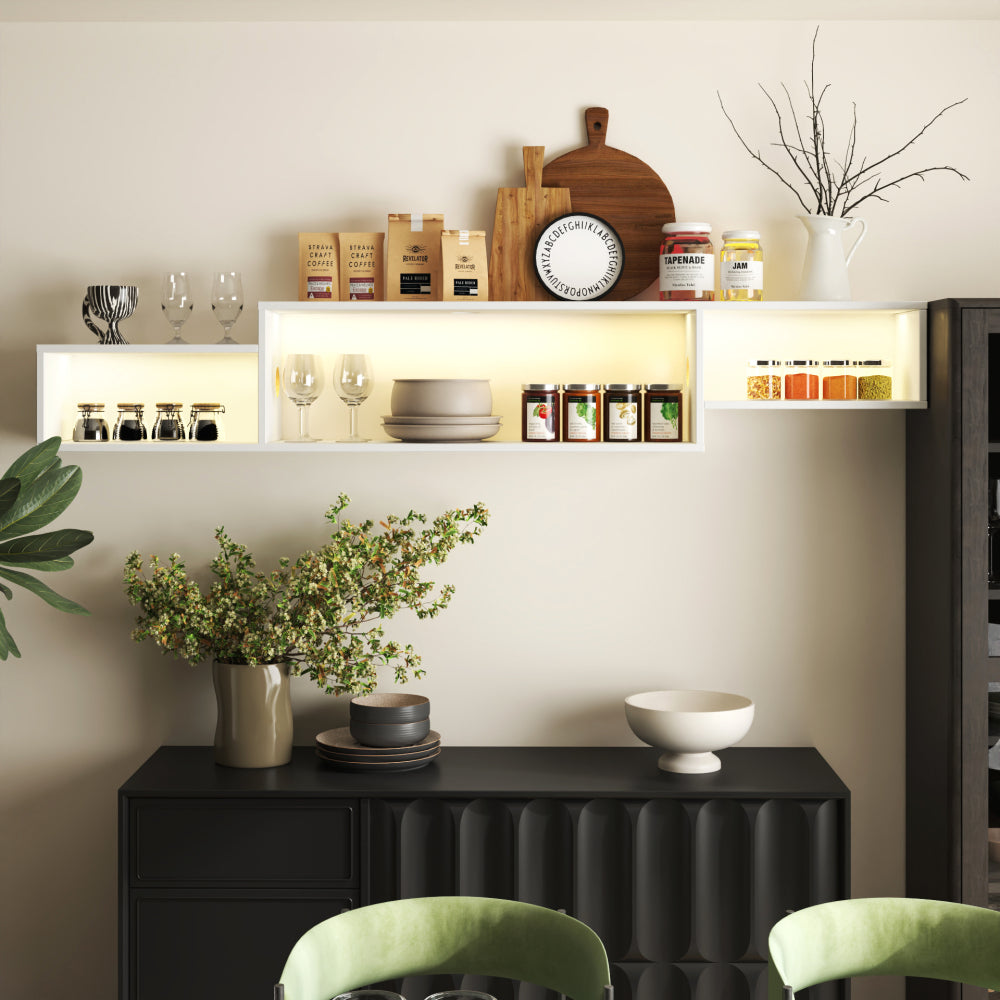 TV Stand Use in Living Room Furniture with 1 storage and 3 shelves Cabinet