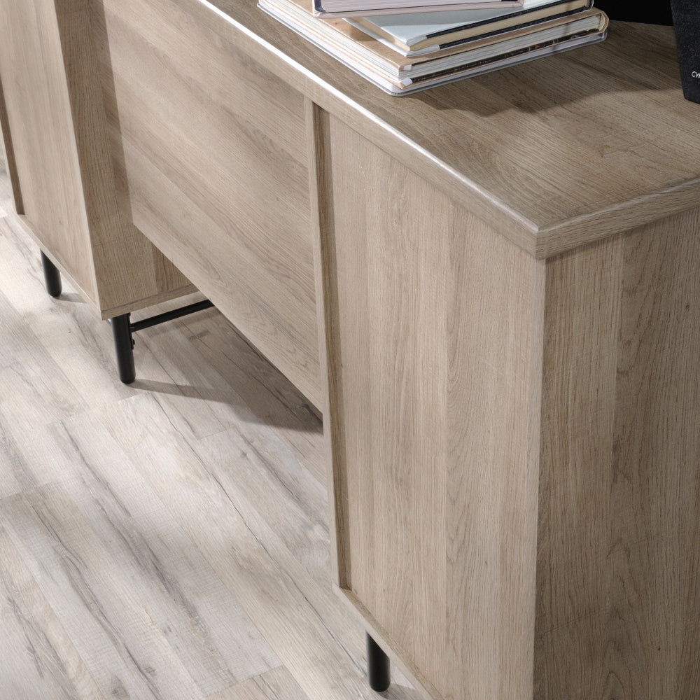 Sauder Anda Norr Executive Desk, Sky Oak Finish