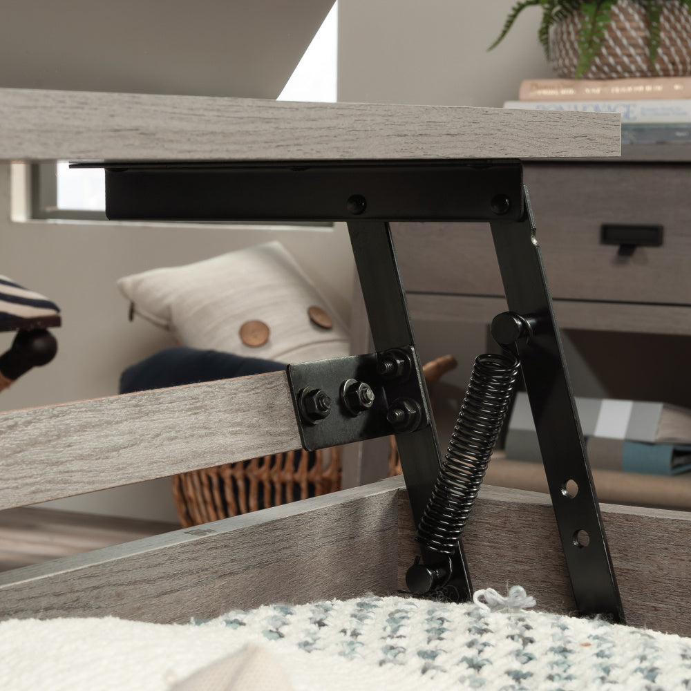 Sauder Trestle Lift-Top Coffee Table, Mystic Oak Finish