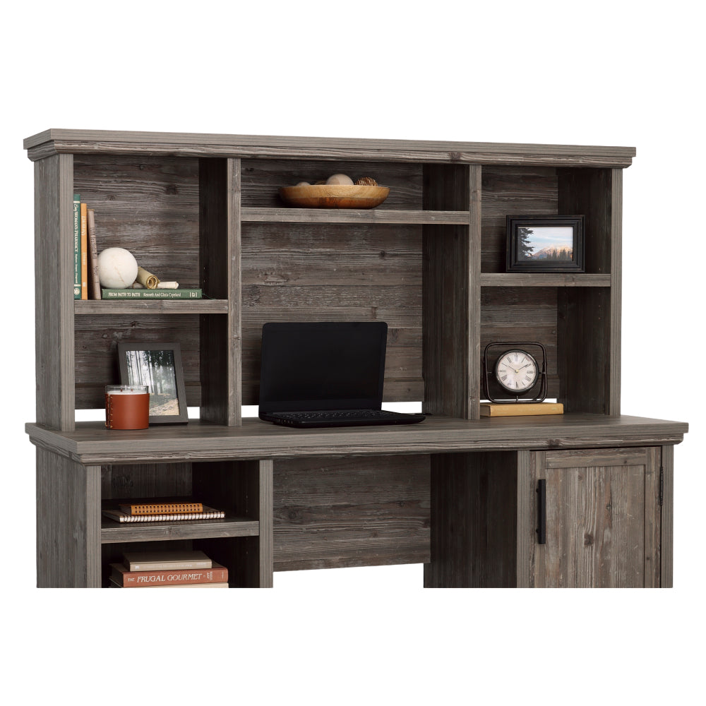 Sauder Aspen Post Commercial Office Hutch, Pebble Pine Finish