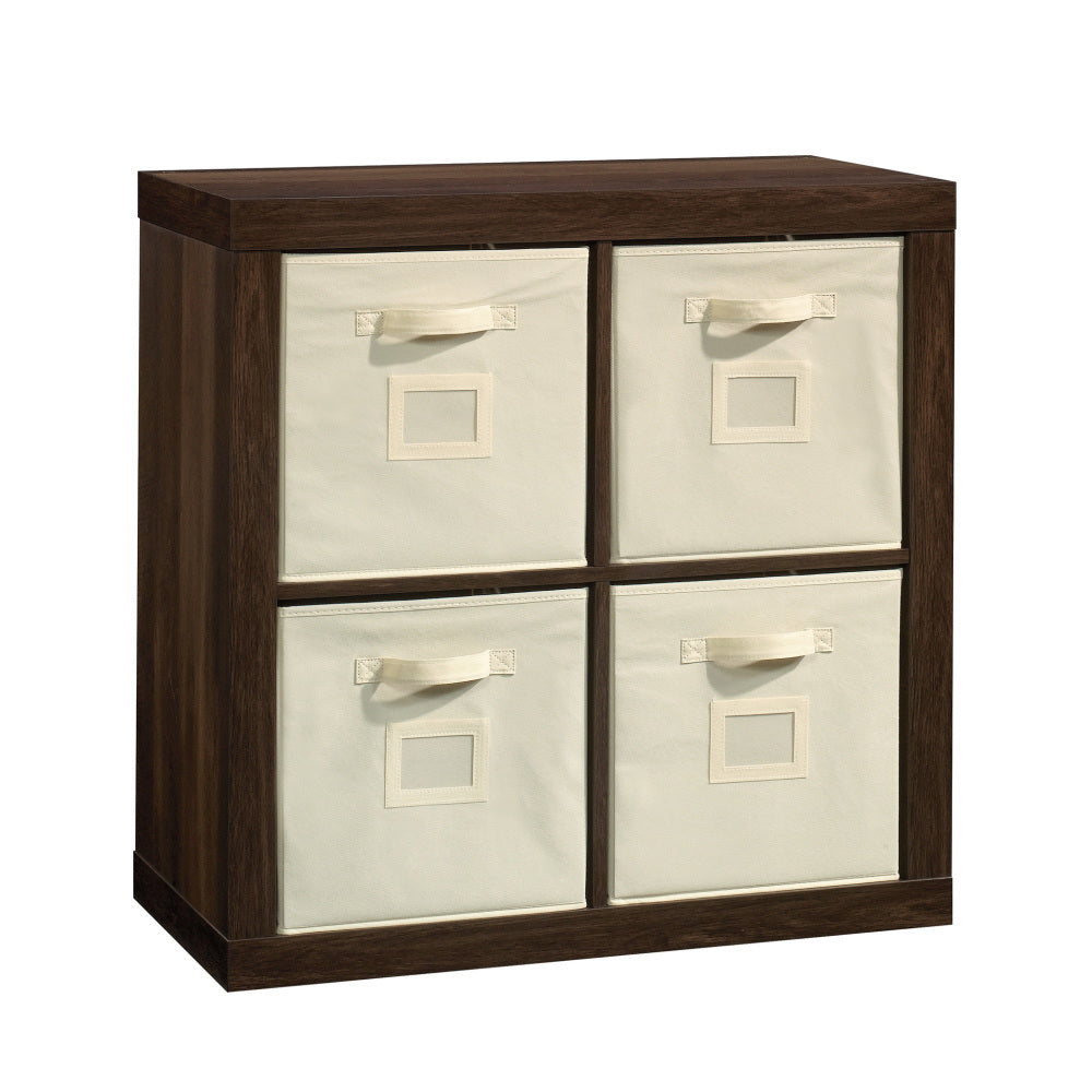 Stow-Away 4-Cube Storage Organizer Smoked Oak