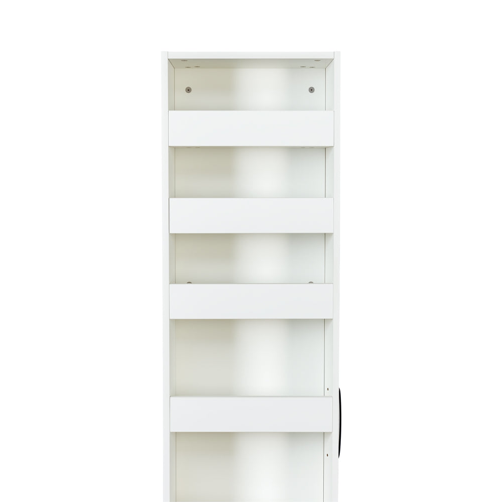 7 Tier multi-functional pull-out multi-tier storage Single-sided open shelf for Kitchen, Living Room & Narrow Spaces