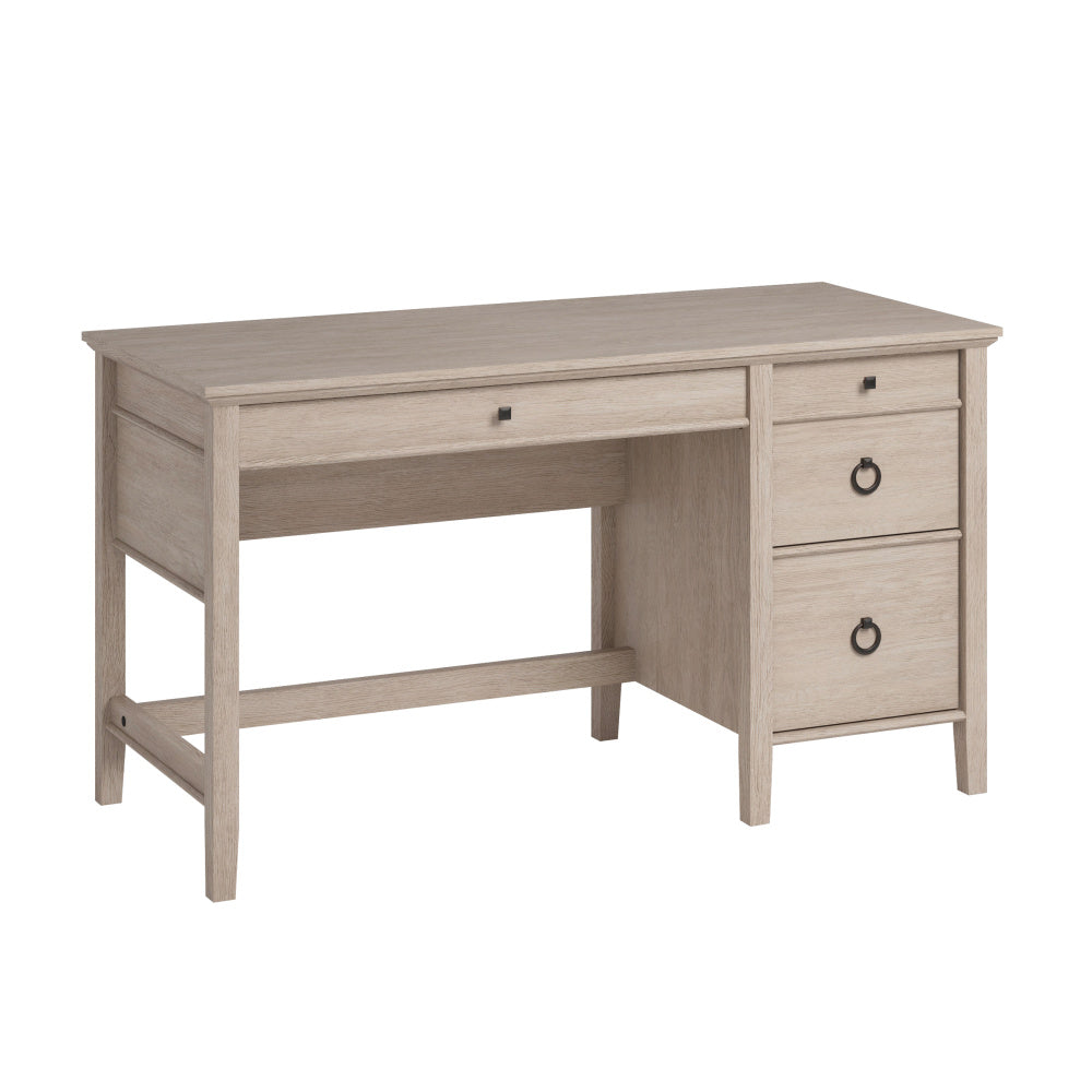 Sauder East Adara Single Pedestal Desk, Cascade Oak Finish