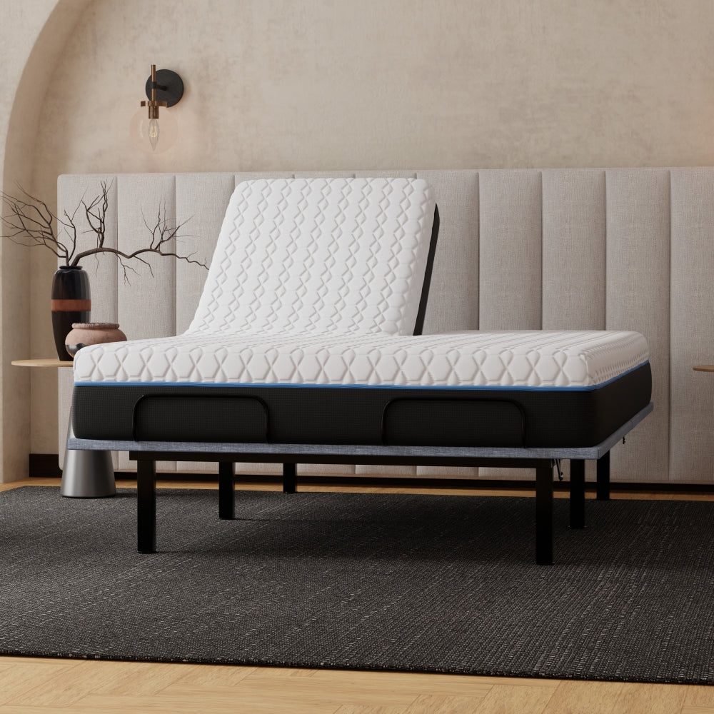 Copper Infused 12 Inch Soft Memory Foam Split Top Queen Mattress