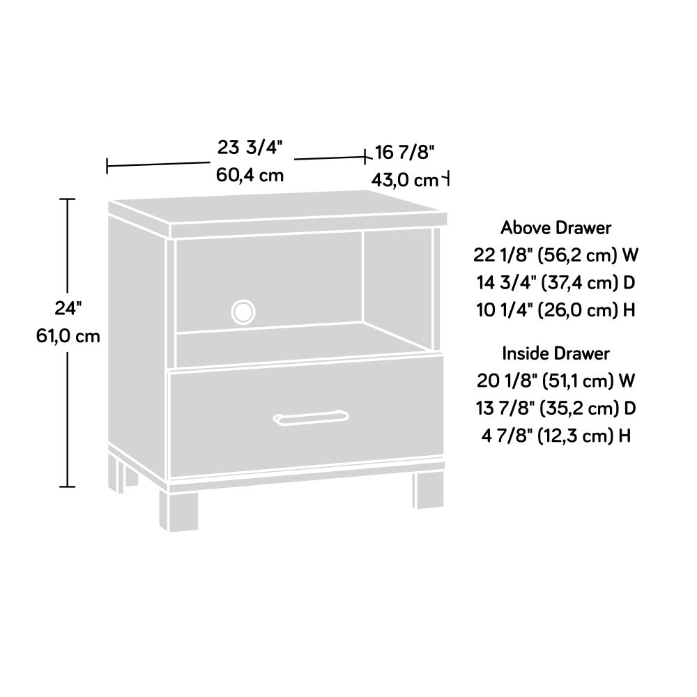 Rosedale Ranch Country 1-Drawer Nightstand Timber