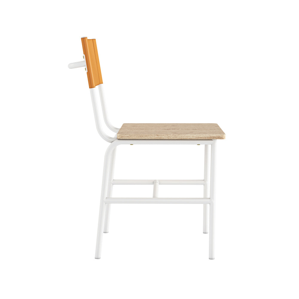 Sauder Boulevard Café Dining Chairs (Set of 2) White & Brown – Sauder