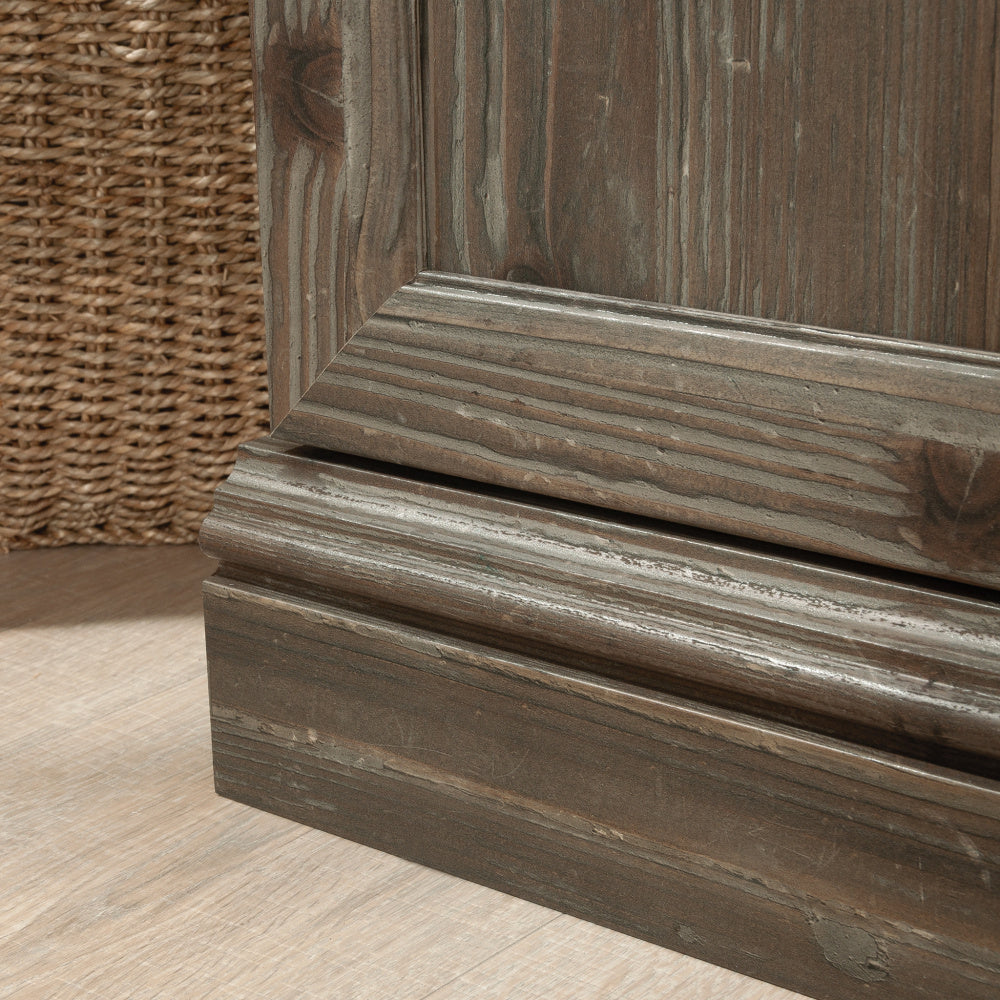 Sauder Sonnet Springs Engineered Wood Utility Stand in Pebble Pine Finish